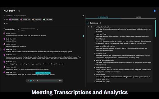SeaMeet: Take ChatGPT Meeting Note Real-Time