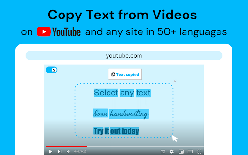 Selectext: Copy Text from Videos