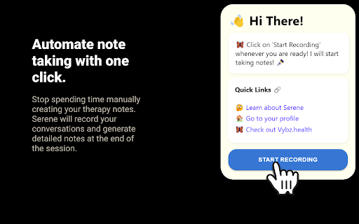 Serene - AI Notetaker for Mental Health Clinicians