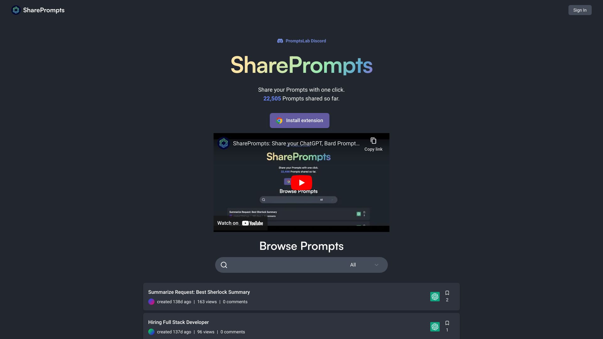 Share Prompts