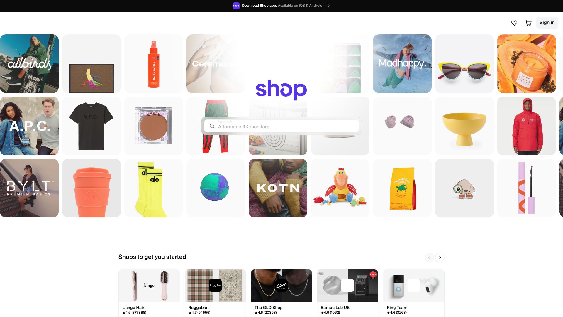 Shop: Your AI-Powered Shopping Assistant Logo