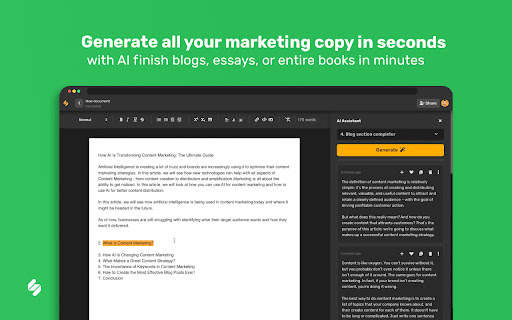 Simplified Chrome Extension
