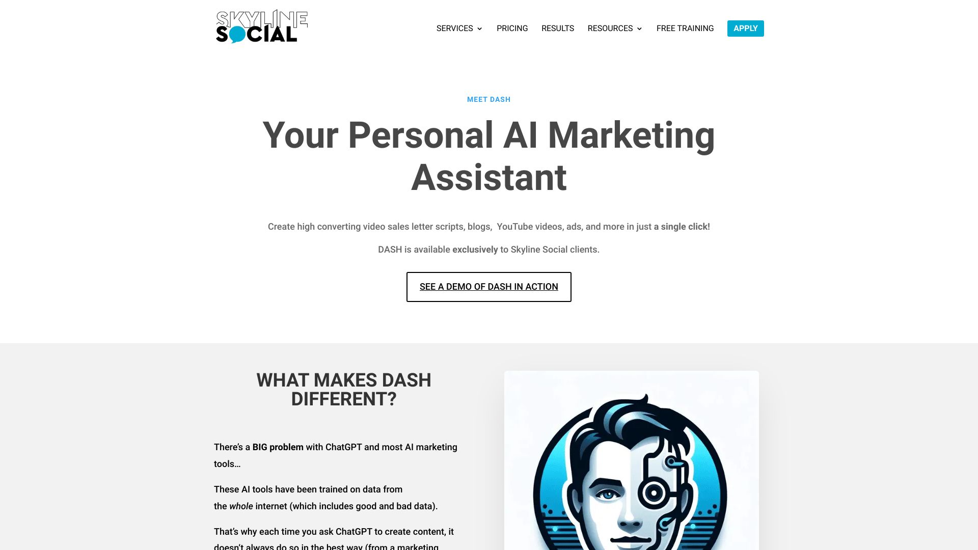 Skyline Social's AI Marketing Assistant