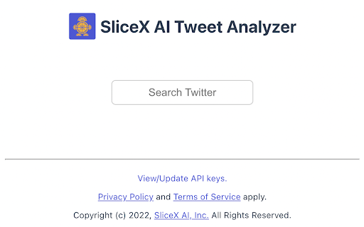 SliceX AI Tweet Analyzer