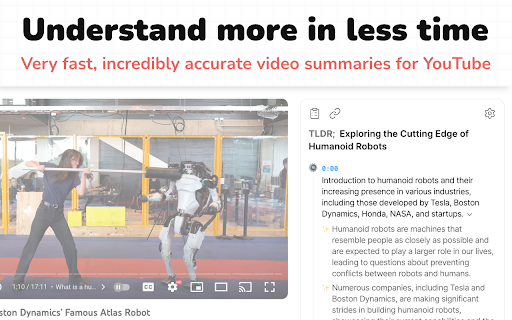 Smart Summary for Youtube ✦ AI Video Summary