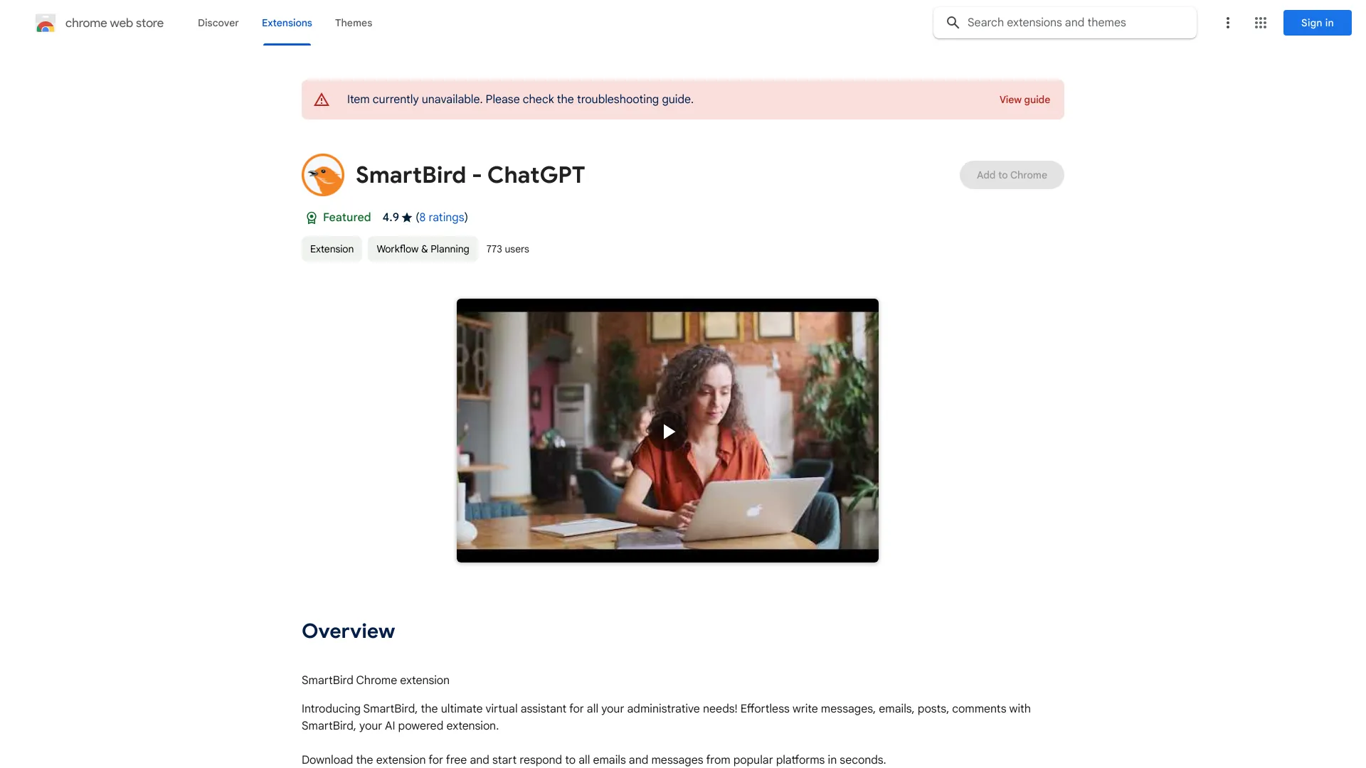 SmartBird - ChatGPT