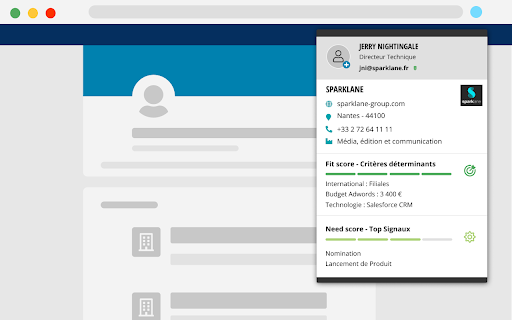 Sparklane: B2B accounts and contacts details