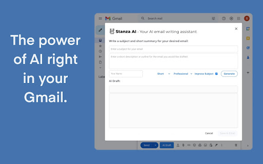Stanza AI: ChatGPT AI Gmail Writing Assistant