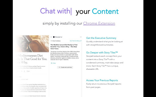 Storytell.ai: ChatGPT with your Content