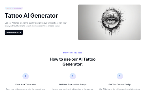 Tattoo AI Generator