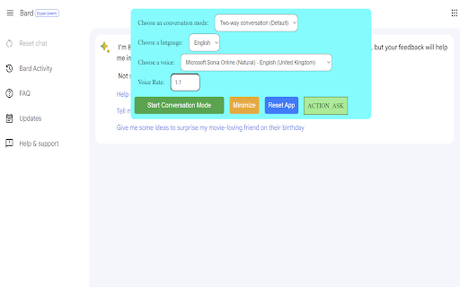 Two Way Voice for Bard ™