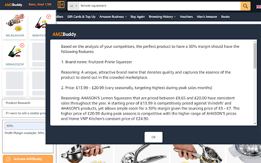 Ultimate Amazon Selling Assistant: AMZBuddy