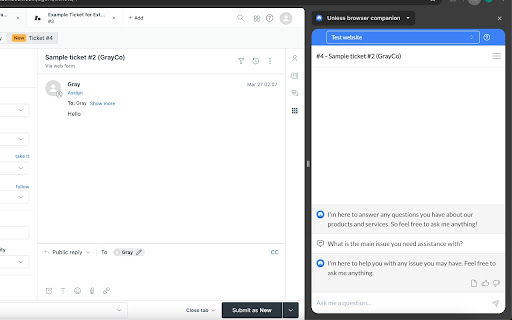 Unless browser assistant