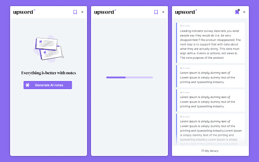 Upword: AI notes & summarization tool