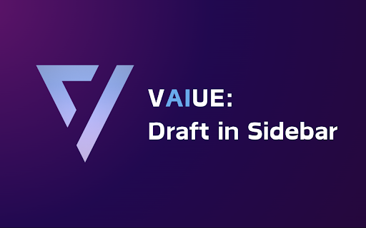 VAIUE - Draft in Sidebar