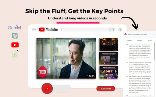 VidSum: YouTube Video Summarizer