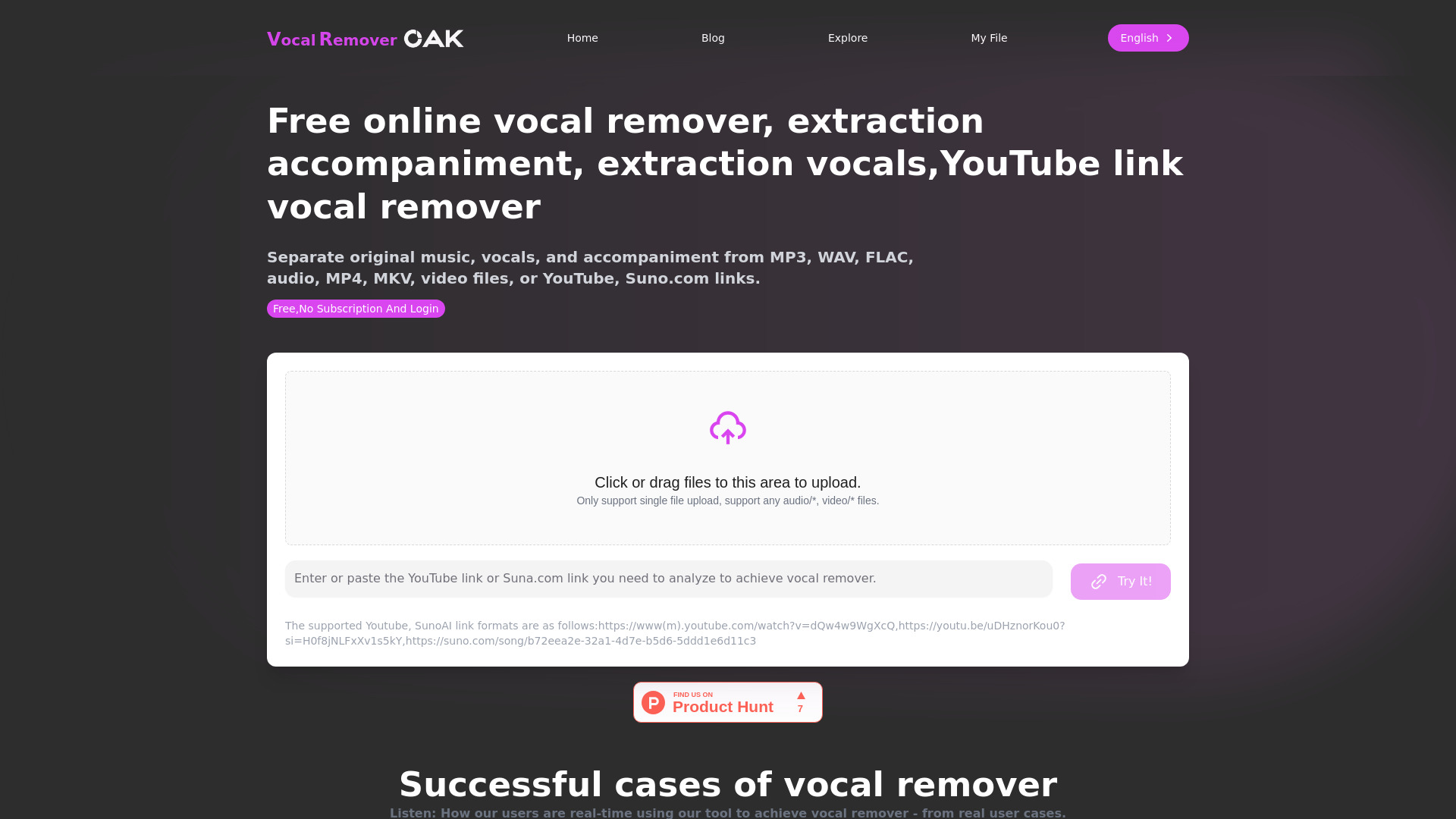 Vocal Remover Online