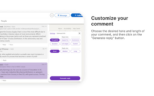 VoiceLi: AI-driven LinkedIn Comment Advisor