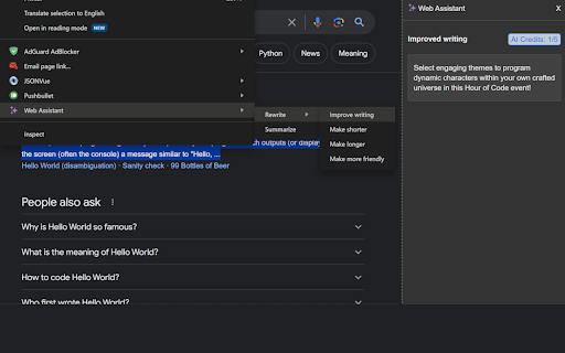 Web Assistant - ChatGPT everywhere
