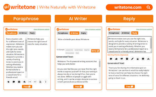 Writetone: AI Writing Assistant