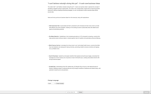 YouTube Clickbait Decoder & Video Summarizer