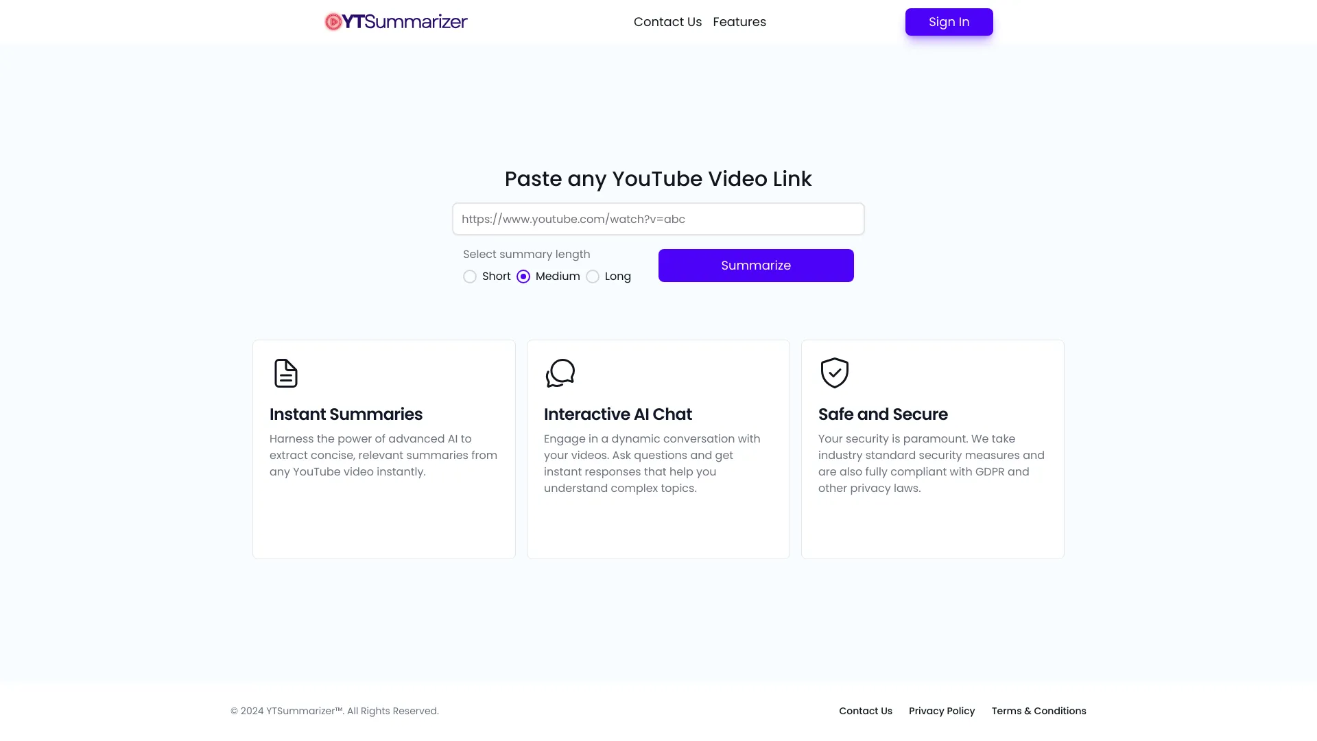 YTSummarizer.io