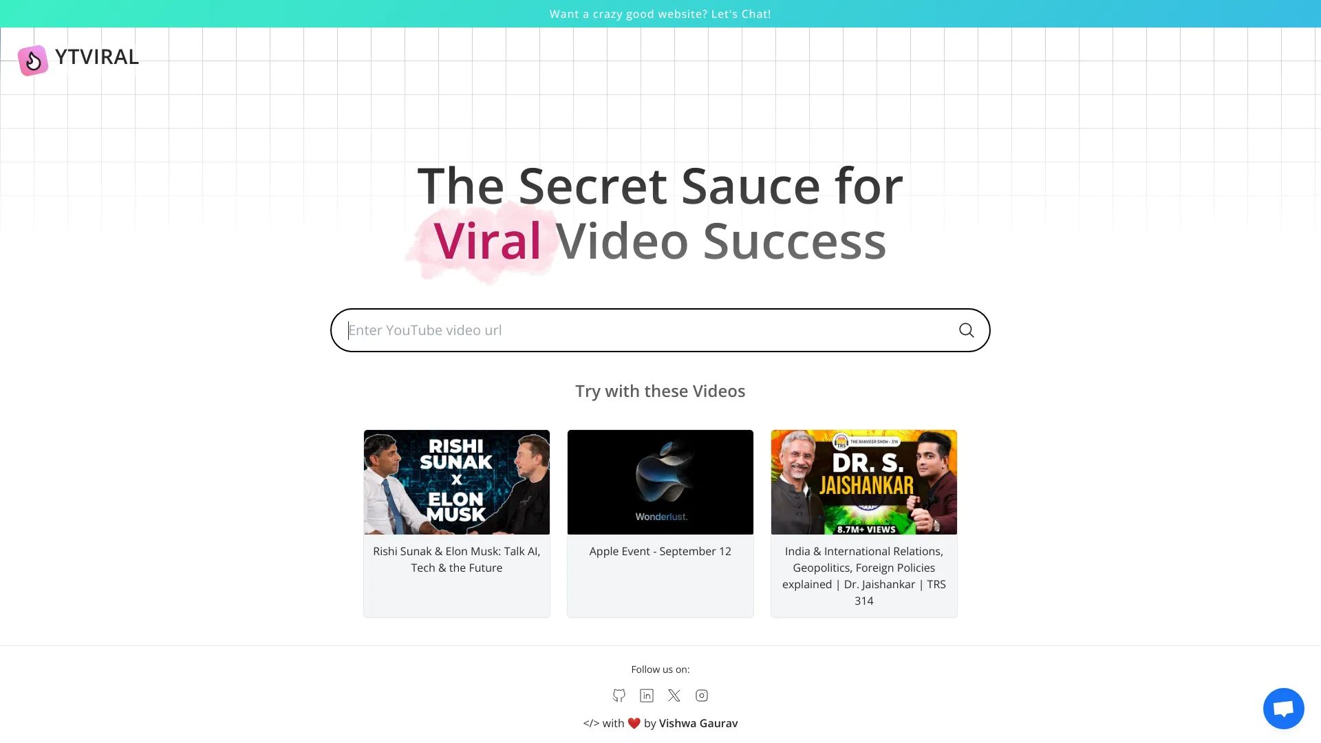 YTViral: Viral Spark in Every Video